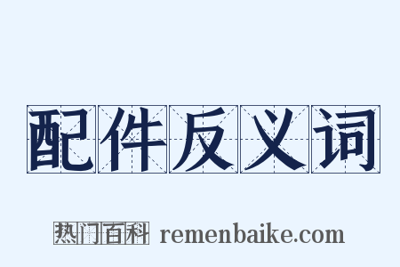 配件反义词是什么意思的图片